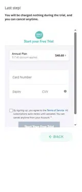 HC30 coupon verification screenshot