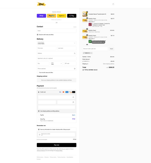 The Dirt checkout page showing The Dirt promo code box | Screenshot taken by SimplyCodes community member on Sep 9, 2025