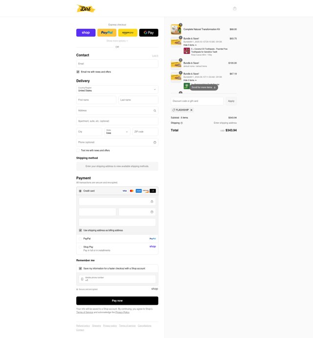 The Dirt checkout page showing The Dirt promo code box | Screenshot taken by SimplyCodes community member on Sep 9, 2025