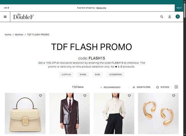 TheDoubleF checkout page showing TheDoubleF promo code box | Screenshot taken by SimplyCodes community member on Aug 11, 2025