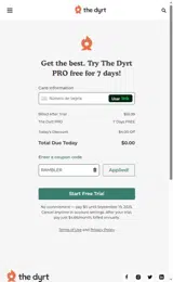 The Dyrt coupon verification screenshot