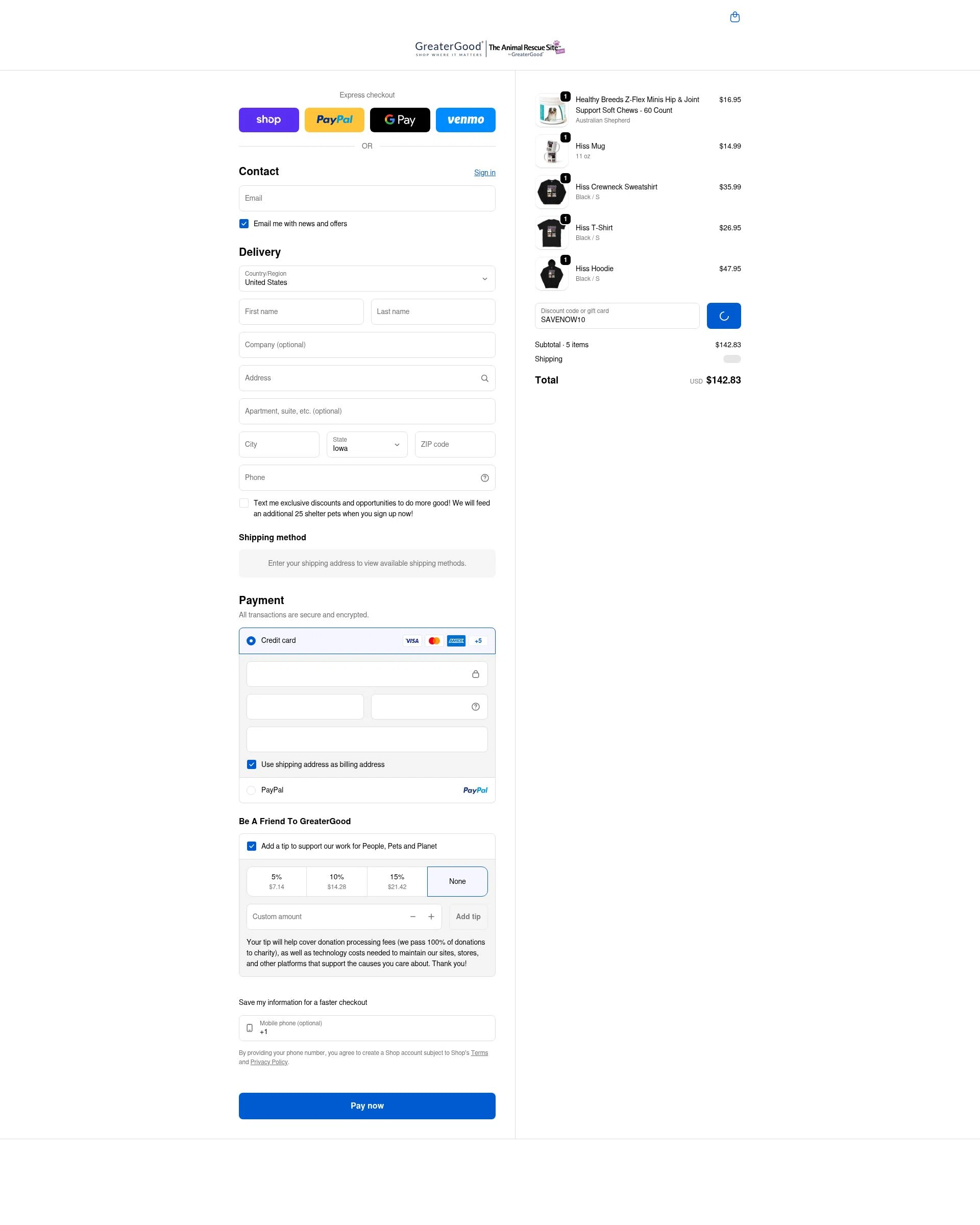 The Earth Site Store checkout page showing The Earth Site Store promo code box | Screenshot taken by SimplyCodes community member on Jan 31, 2026