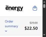 the Energy Drink coupon verification screenshot