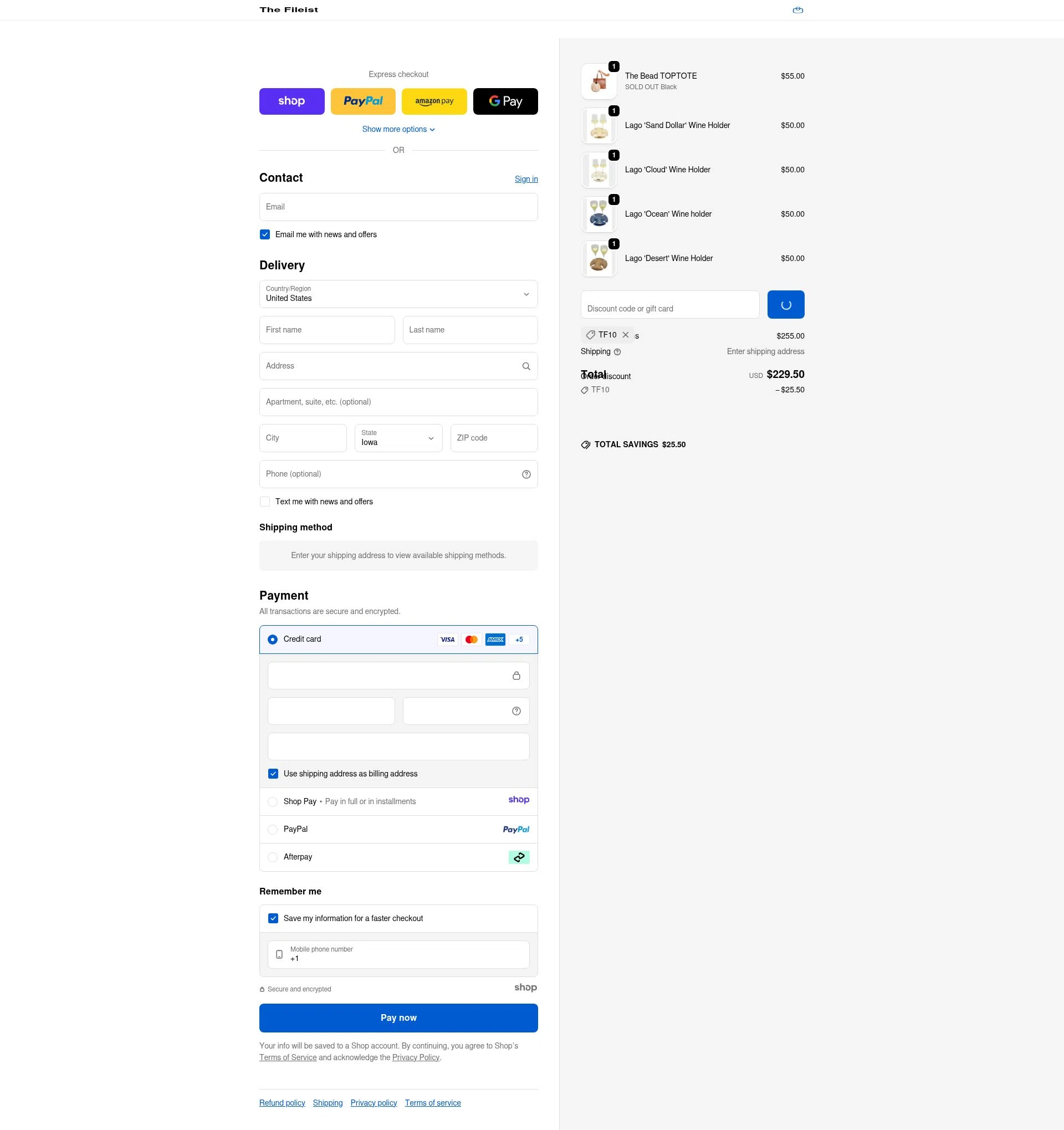 the fileist checkout page showing the fileist coupon code box | Screenshot taken by SimplyCodes community member on Dec 24, 2025