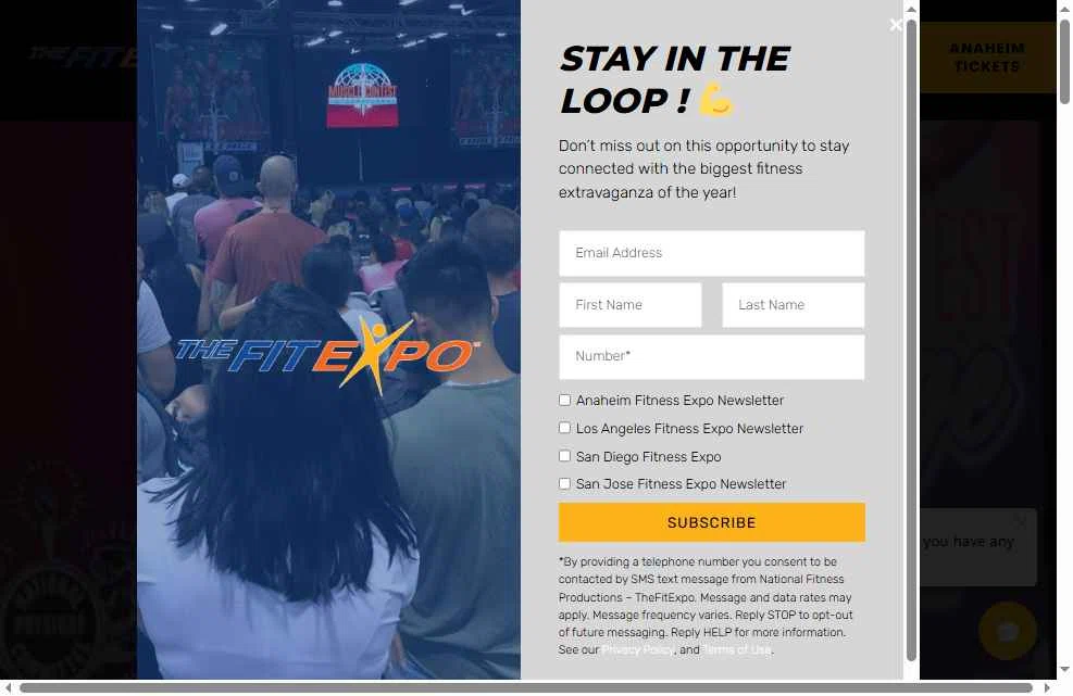 The Fit Expo checkout page showing The Fit Expo promo code box | Screenshot taken by SimplyCodes community member on Jan 5, 2026