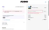 The Flying Shop coupon verification screenshot