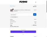 The Flying Shop coupon verification screenshot