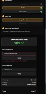 ANYTIMEPAYOUT70 coupon verification screenshot