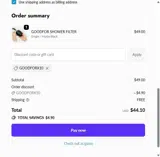 Goodforx10 coupon verification screenshot
