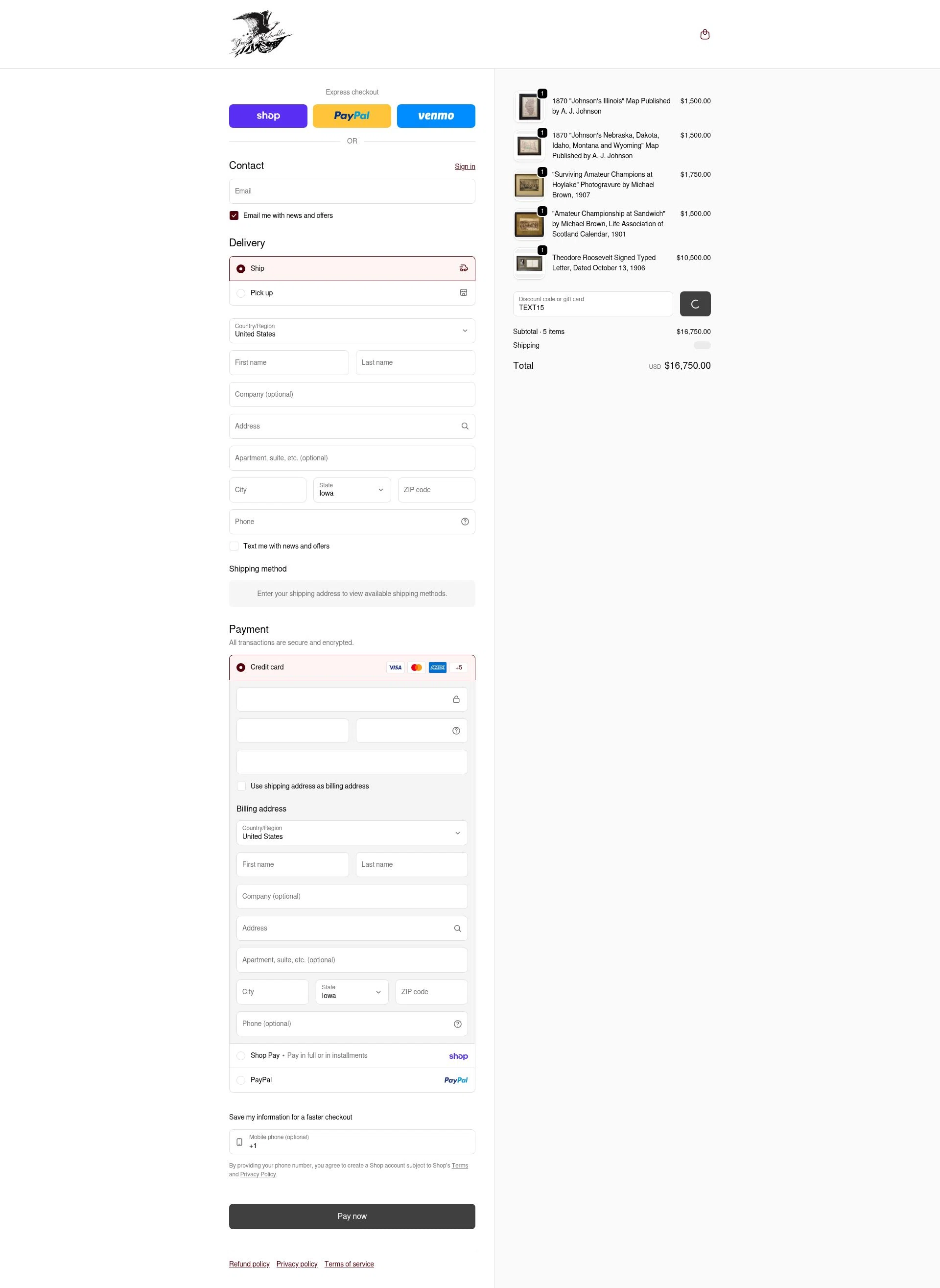 The Great Republic checkout page showing The Great Republic promo code box | Screenshot taken by SimplyCodes community member on Feb 4, 2026