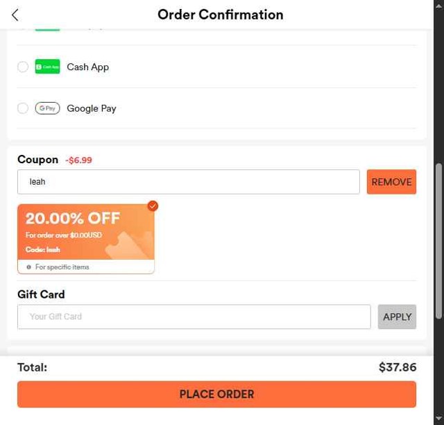 HALARA checkout page showing HALARA coupon code box | Screenshot taken by SimplyCodes community member on Aug 26, 2025