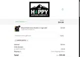 The Happy Clothing Company coupon verification screenshot