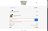The Hatch Chile Store coupon verification screenshot