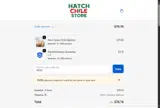 The Hatch Chile Store coupon verification screenshot