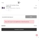 The Healing Rose coupon verification screenshot