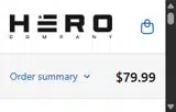 The Hero Company coupon verification screenshot