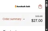 The Hookah Lab coupon verification screenshot