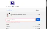 The House of Rags coupon verification screenshot