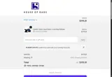 The House of Rags coupon verification screenshot