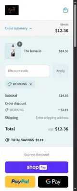 WORKING coupon verification screenshot