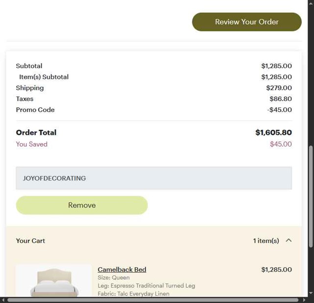 The Inside checkout page showing The Inside promo code box | Screenshot taken by SimplyCodes community member on Jun 14, 2025