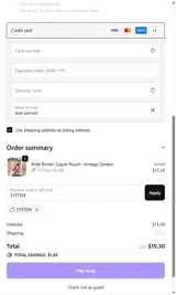 SYSTEM coupon verification screenshot