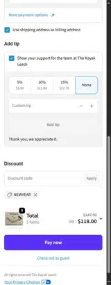 NEWYEAR coupon verification screenshot