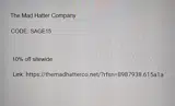 SAGE15 coupon verification screenshot