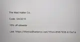 SAGE15 coupon verification screenshot