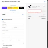 Magic Weighted Blanket coupon verification screenshot