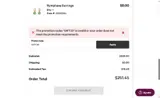 GIFT25 coupon verification screenshot