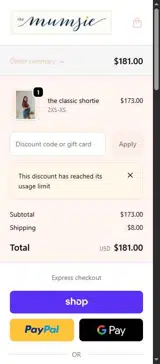 4X8K233S coupon verification screenshot