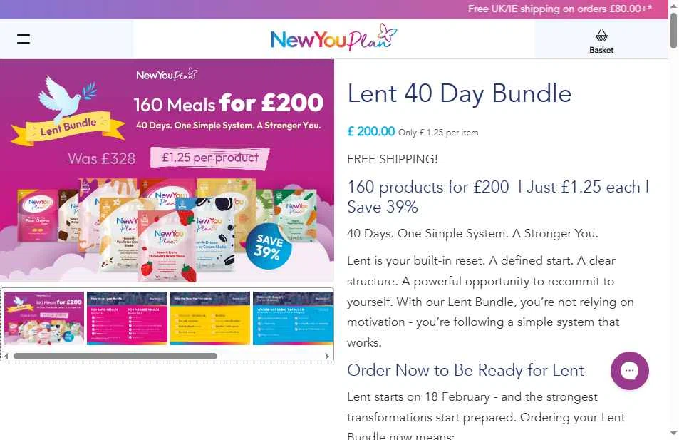 The New You Plan checkout page showing The New You Plan discount code box | Screenshot taken by SimplyCodes community member on Feb 3, 2026