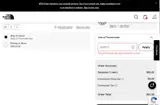 The North Face coupon verification screenshot
