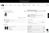 The North Face coupon verification screenshot