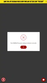 cybernuts coupon verification screenshot