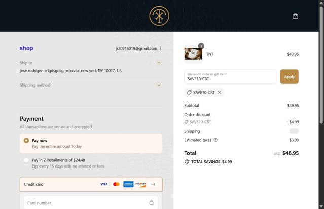theory11 checkout page showing theory11 discount code box | Screenshot taken by SimplyCodes community member on Sep 3, 2025