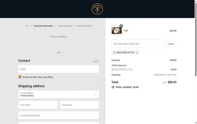 theory11 checkout page showing theory11 discount code box | Screenshot taken by SimplyCodes community member on Aug 18, 2025