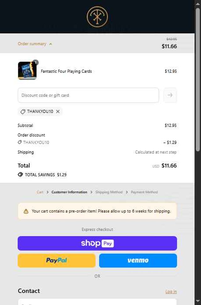 theory11 checkout page showing theory11 discount code box | Screenshot taken by SimplyCodes community member on Aug 1, 2025