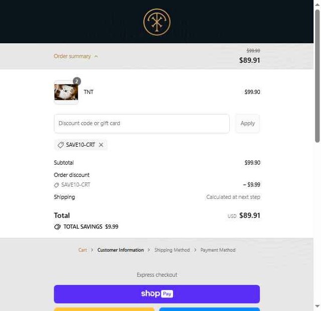 theory11 checkout page showing theory11 discount code box | Screenshot taken by SimplyCodes community member on Aug 5, 2025