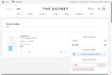 THE OUTNET coupon verification screenshot