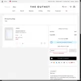 THE OUTNET coupon verification screenshot