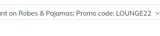 Lounge22 coupon verification screenshot