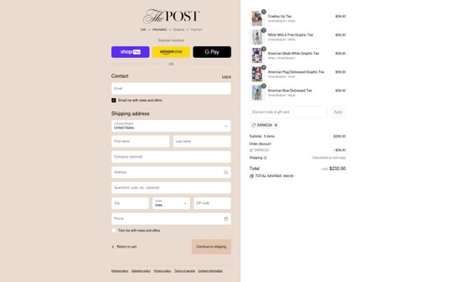 The Post checkout page showing The Post promo code box | Screenshot taken by SimplyCodes community member on Jul 12, 2025