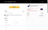 The Press Club coupon verification screenshot