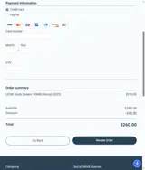 Therapist Development Center coupon verification screenshot