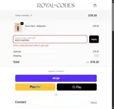 MERCYANDREA coupon verification screenshot