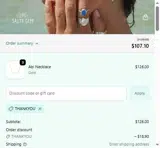 The Salty Gem coupon verification screenshot
