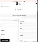 MEMORIALDAY coupon verification screenshot