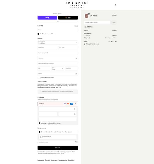 The Shirt checkout page showing The Shirt promo code box | Screenshot taken by SimplyCodes community member on Sep 12, 2025